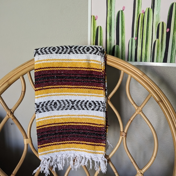 MEXICANA Other Authentic Hand Woven Blanket Falsa Mexican Blanket Poshmark